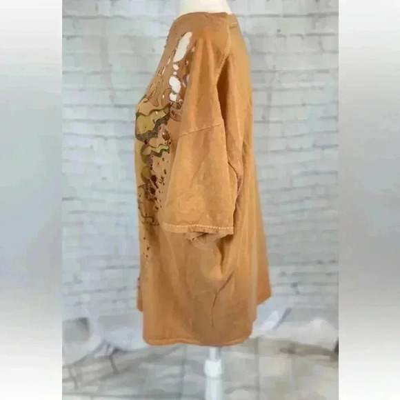 Sublime Long Beach Sun Orange Destroyed Oversized Tee T Shirt Top Rock 90’s S M - Picture 6 of 14